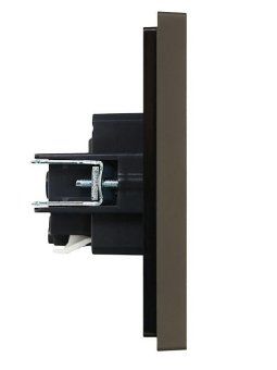 розетка сп forte&piano fp314 16а с заземл. без защ. шторок безвинт. крепл. сер. iek fp-r11-16-1-k03 от магазина Штепсель и батарейка. - фото_3
