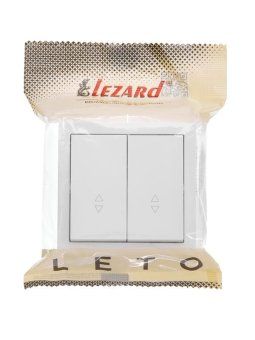 выключатель проходной 2-кл. оп leto бел. lezard 752-0200-106 от магазина Штепсель и батарейка. - фото_3