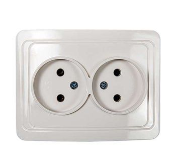 розетка 2-м сп classico 2102 16а ip20 бел. asd / in home 4680005959914 от магазина Штепсель и батарейка.
