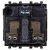 розетка 1-м 2мод. avanti "черный квадрат" 16а ip20 2p+e защ. шторки черн. dkc 4402002 от магазина Штепсель и батарейка. - фото_3