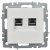 розетка компьютерная двойн. сп rj45 кат.5e brite рк10-2-брб механизм бел. iek br-k20-1-k01 от магазина Штепсель и батарейка. - фото_3