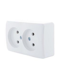 розетка 2-м оп viola 16а ip20 без заземл. бел. lezard 751-0200-128 от магазина Штепсель и батарейка. - фото_4