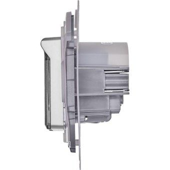 розетка 1-м сп inspiria 16а ip44 250в 2p+e защ. шторки с крышкой немецк. стандарт механизм алюм. leg 673742 от магазина Штепсель и батарейка. - фото_7