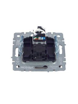 розетка компьютерная сп rj45 кат.5e brite рк10-брс механизм сталь iek br-k10-1-k46 от магазина Штепсель и батарейка. - фото_5
