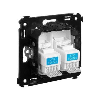 розетка телефонная 2-м сп avanti "белое облако" rj12 dkc 4400314 от магазина Штепсель и батарейка. - фото_4