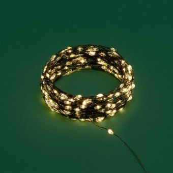 гирлянда "роса" 30м 300led тепл. бел. ip20 230в с контроллером провод зел. neon-night 303-276 от магазина Штепсель и батарейка. - фото_6