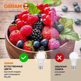 лампа светодиодная led value lvcla75 10sw/830 10вт грушевидная матовая e27 230в 10х1 ru osram 4058075578821 от магазина Штепсель и батарейка. - фото_4