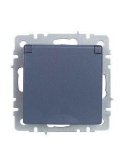 розетка brite рсбш10-3-брм 16а ip20 с заземл. защ. шторки с крышкой механизм маренго iek br-r16-16-k35 от магазина Штепсель и батарейка. - фото_6