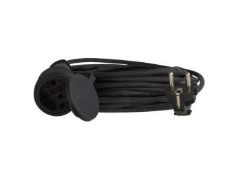 удлинитель-шнур 1х20м 10а ip44 3500вт 220-350в кг 2х1.0мм каучук космос yshksm20m-1g(10a)kg от магазина Штепсель и батарейка. - фото_2