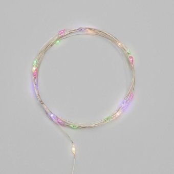 гирлянда светодиодная роса 2м 20 led мультиколор ip20 2хаа (в комплект не входят) neon-night 302-059 от магазина Штепсель и батарейка.