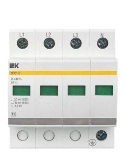 ограничитель перенапряжения опс1-c 4p iek mop20-4-c от магазина Штепсель и батарейка. - фото_4