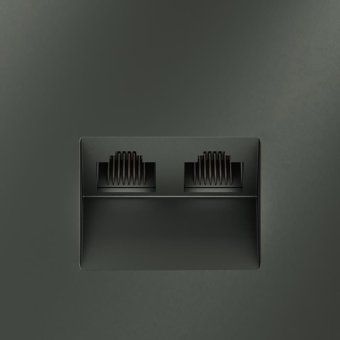 розетка компьютерная 2-м сп s70 rj45 + rj45 кат.6 механизм титан voltum vls060206 от магазина Штепсель и батарейка. - фото_3