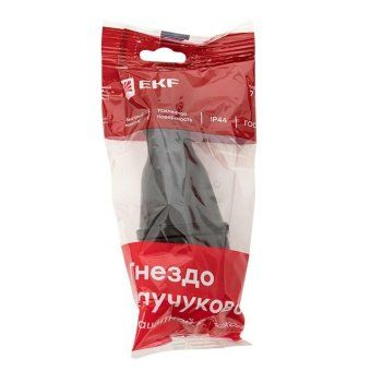 розетка переносная 16а ip44 230в 2p+pe с защ. крышкой каучук proxima ekf rps-012-16-230-44-r от магазина Штепсель и батарейка. - фото_3