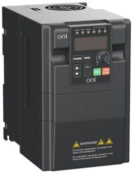 преобразователь частоты a150 380в 3ф 3.7квт 10а встроенный торм. модуль oni a150-33-37nt от магазина Штепсель и батарейка.