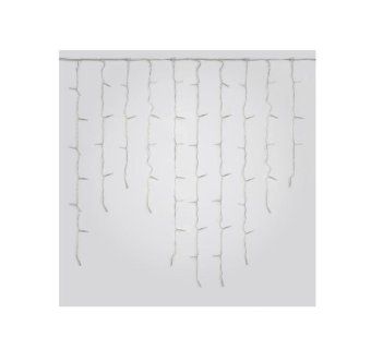 гирлянда светодиодная "бахрома" uld-b2007-100/ttk white ip44 2м 100led бел. с эффектом мерцания соединяемая провод прозр. uniel ul-00007209 от магазина Штепсель и батарейка.