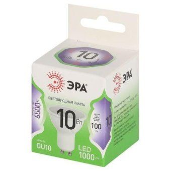 лампа светодиодная green line mr16-10w-865-gu10 gl 10вт софит 6500к свет холод. gu10 эра б0066981 от магазина Штепсель и батарейка. - фото_2