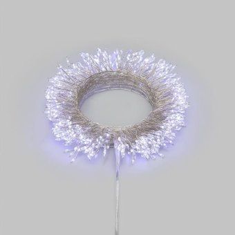 гирлянда светодиодная "роса" "фейерверк" с трансформатором 6м 600 led бел. ip44 230в с пультом neon-night 303-425 от магазина Штепсель и батарейка. - фото_2