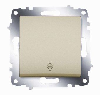 переключатель 1-кл. сп cosmo 10а ip20 (сх. 6) механизм титаниум abb 619-011400-209 от магазина Штепсель и батарейка.