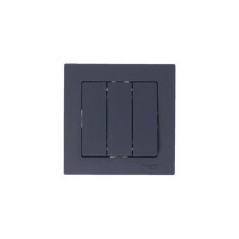 выключатель 3-кл. сп atlasdesign 10а ip20 (сх. 1+1+1) 10ax механизм грифель se atn000731 от магазина Штепсель и батарейка.