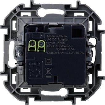устройство зарядное inspiria с 2-мя usb разьемами a и c 240в / 5в 3000ма алюм. leg 673762 от магазина Штепсель и батарейка. - фото_2