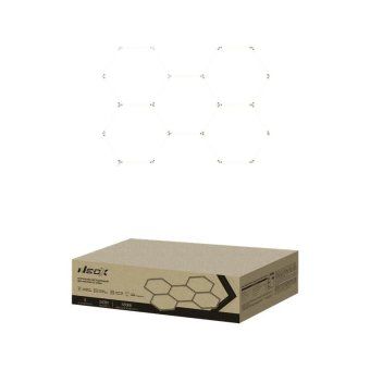 светильник светодиодный дбо-hexagon 5с-24065 240вт 6500к 230в 1628х2380мм 5 сот 0.5м шнур с вилкой neox 4690612066622 от магазина Штепсель и батарейка.