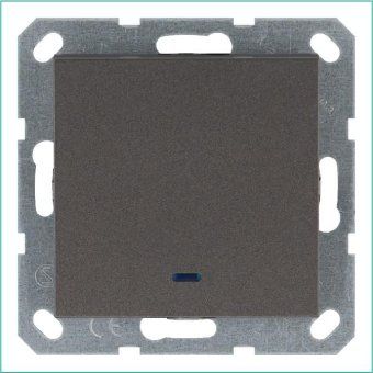 выключатель 1-кл. 10а ip20 с подсветкой механизм мокко jasmart g3011nz от магазина Штепсель и батарейка.