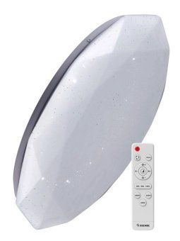 светильник светодиодный premium diamond 75вт 230в 3000-6500к 6000лм ip40 500х90мм настенно-потолочный управляемый с пультом ду космос ksdiam75w от магазина Штепсель и батарейка.