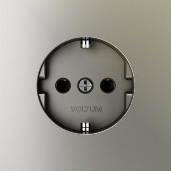 розетка 1-м сп s70 16а с заземл. механизм шелк voltum vls040104 от магазина Штепсель и батарейка. - фото_3