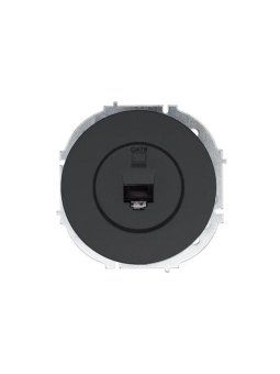 розетка компьютерная сп osen rj45 кат.6 механизм черн. бархат lezard 743-4288-140 от магазина Штепсель и батарейка.
