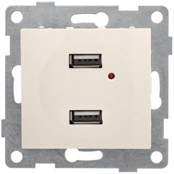 розетка usb 2-м сп bravo механизм беж. gusi с10usb2-003 от магазина Штепсель и батарейка.