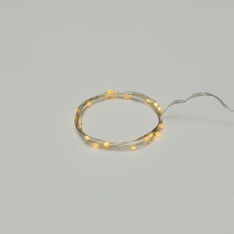 гирлянда светодиодная "роса" с крупными каплями 2м 20led тепл. бел. ip20 2хcr2032 (в комплекте) neon-night 302-006 от магазина Штепсель и батарейка. - фото_3