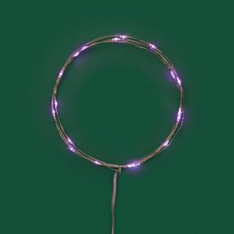гирлянда светодиодная роса 2м 20 led фиолет. ip20 2хаа (в комплект не входят) neon-night 302-057 от магазина Штепсель и батарейка. - фото_10