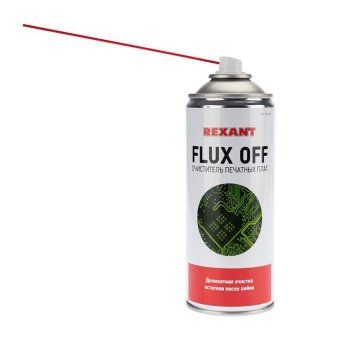 очиститель печатных плат flux off 400мл rexant 85-0003 от магазина Штепсель и батарейка. - фото_3