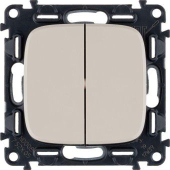 выключатель 2-кл. сп valena allure 10а ip20 250в с лицев. панелью безвинтов. зажимы механизм сл. кость leg 752805 от магазина Штепсель и батарейка.