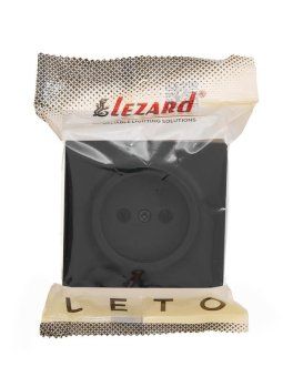 розетка 1-м оп leto без заземл. пбт черн. бархат lezard 752-4200-121b от магазина Штепсель и батарейка. - фото_2