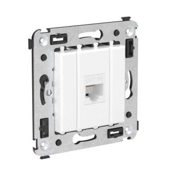 розетка компьютерная 1-м сп avanti "белое облако" rj45 кат.5e без шторок механизм dkc 4400663 от магазина Штепсель и батарейка. - фото_2