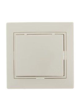 розетка 1-м сп mira 16а ip20 с заземл. с защ. крышкой со вставкой керамика крем. lezard 701-0303-123 от магазина Штепсель и батарейка.