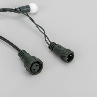 гирлянда светодиодная "мультишарики" 20м d15мм 200led мульти (rg/rb) 11вт 230в ip44 мигание провод зел. neon-night 303-609 от магазина Штепсель и батарейка. - фото_5