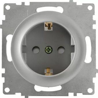 розетка 1-м сп florence 16а ip20 с заземл. защ. шторки винтов. клеммы механизм сер. (1e10101302) onekeyelectro 2172833 от магазина Штепсель и батарейка.