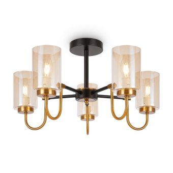 светильник jewel 40вт e14х5 ip20 потолочн. freya fr5321cl-05bz от магазина Штепсель и батарейка.