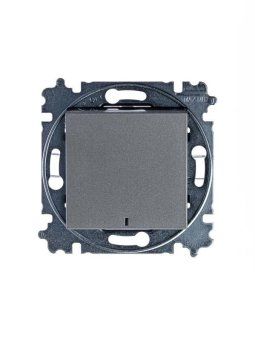 выключатель 1-кл. сп levit ip20 с подсветкой сталь/дым. черн. abb 2chh590146a6069 от магазина Штепсель и батарейка. - фото_3