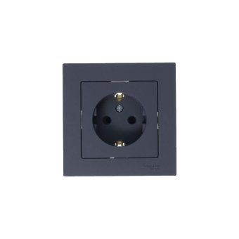 розетка 1-м сп atlasdesign 16а ip20 с заземл. защ. шторки механизм грифель se atn000745 от магазина Штепсель и батарейка. - фото_6