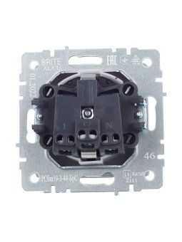 розетка brite рсбш10-3-44-брс 16а ip44 с заземл. защ. шторки с крышкой механизм сталь iek br-r16-16-44-k46 от магазина Штепсель и батарейка. - фото_3