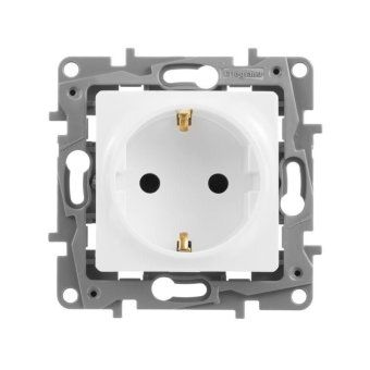 розетка 1-м сп etika 16а ip31 250в 2p+e с заземл. защ. шторки немецк. стандарт винтов. клеммы механизм бел. leg 672222 от магазина Штепсель и батарейка. - фото_5
