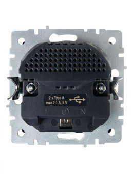 розетка brite рюш10-1-брг 16а с usb a+a 2.1а с заземл. защ. шторки механизм графит iek br-r14-16-u21-d21-k53 от магазина Штепсель и батарейка. - фото_4