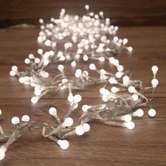гирлянда светодиодная "мишура led" 6м 576led бел. 35вт 220-240в ip20 провод пвх прозр. neon-night 303-615 от магазина Штепсель и батарейка. - фото_2