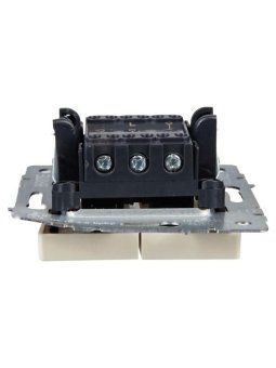выключатель проходной 2-кл. сп brite вс10-2-6-бркр 10а механизм беж. iek br-v22-0-10-k10 от магазина Штепсель и батарейка. - фото_4