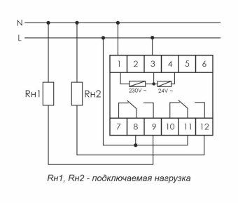 реле времени pcu-510 2х8а 230в 2 перекл. ip20 многофункц. монтаж на din-рейке f&f ea02.001.009 от магазина Штепсель и батарейка. - фото_2