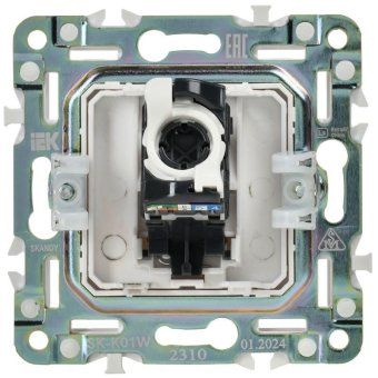 розетка компьютерная rj45 кат.5e skandy sk-k01w арктич. бел. iek sk-k10-1-k01 от магазина Штепсель и батарейка. - фото_6