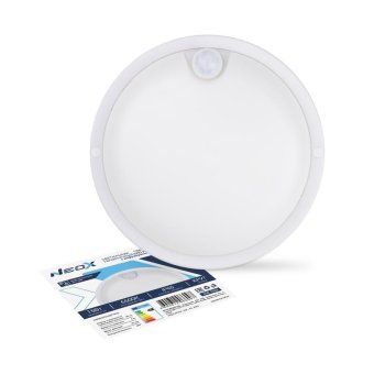 светильник светодиодный спп ид-1565-круг 15вт 6500к ip65 1350лм 140мм герметичный с инфракрасным датчиком neox 4690612066097 от магазина Штепсель и батарейка.